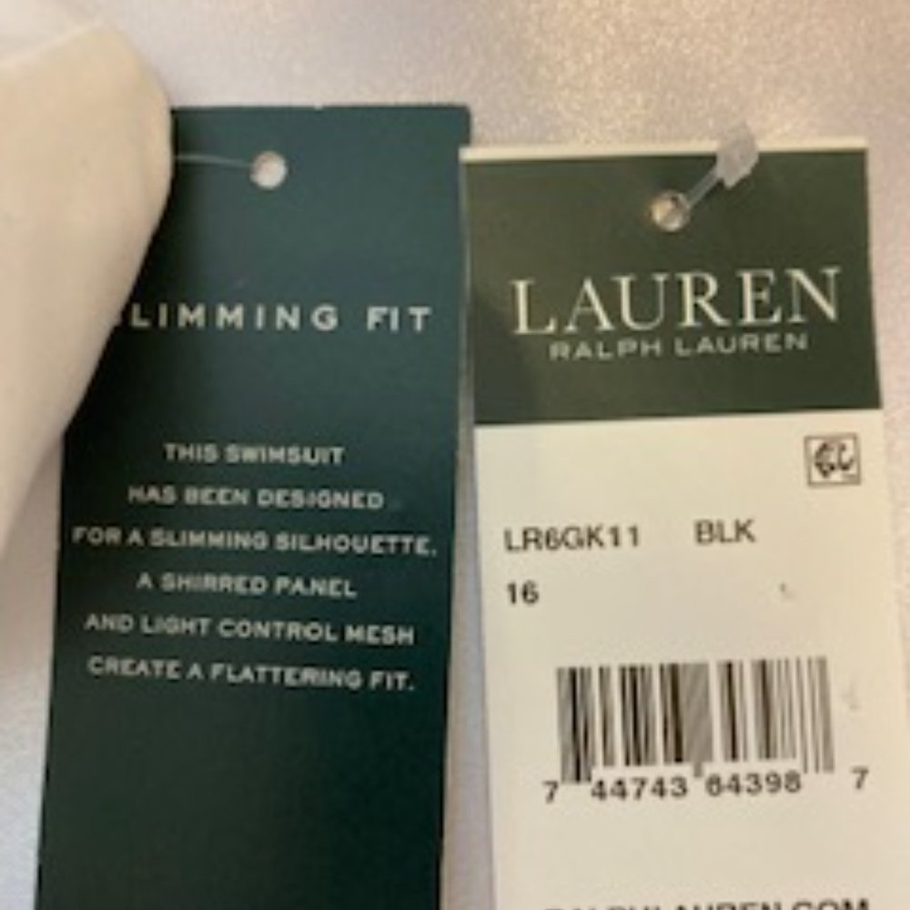 NWT Ralph Lauren One Piece Swimsuit Sz 16 - Picture 6 of 7
